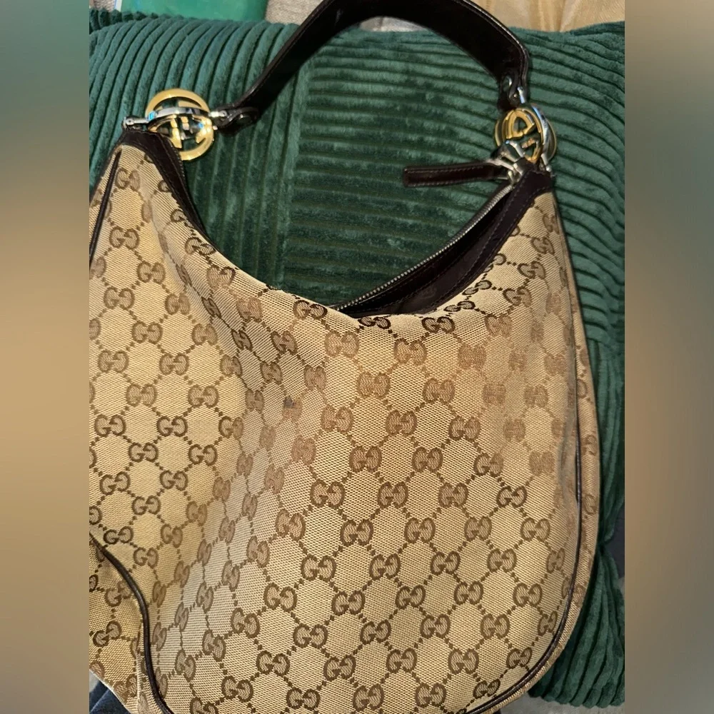 Gucci GG Canvas Medium Twins Hobo - Authentic - Picture 2 of 15